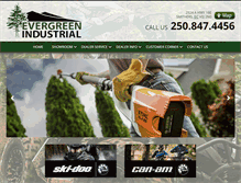 Tablet Screenshot of evergreenindustrial.ca